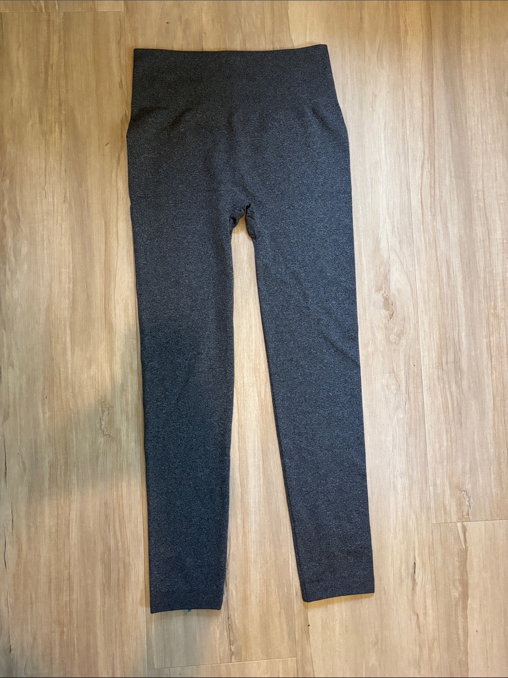 Muk Luks Charcoal Gray Fleece-Lined High-Rise Leggings